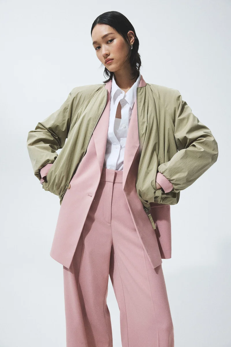 H&M Wide tailored trousers